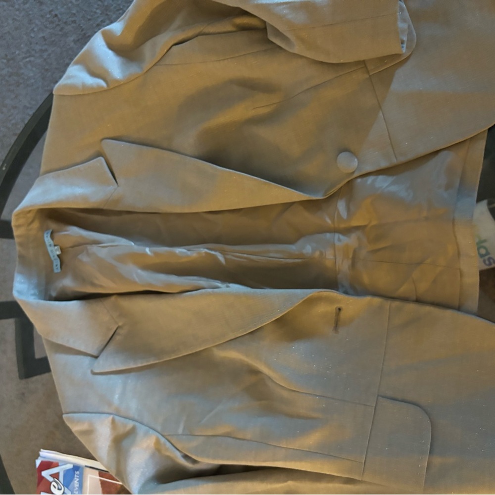 Tab shimmer blazer